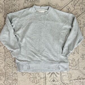Aerie Distressed Gray Crewneck Sweatshirt size XXS